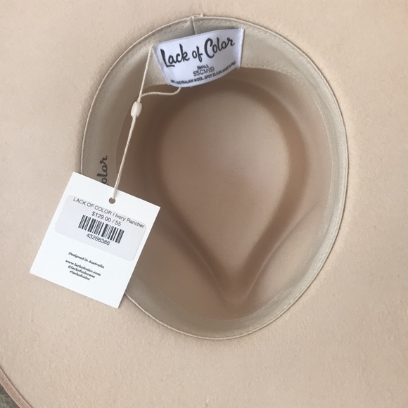 Lack of Color Wool felt hat. New!! Very light Tan. - Picture 5 of 7